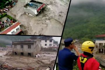 2 tewas 4 hilang di Sichuan akibat badai hujan lebat
