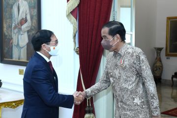 Presiden Jokowi terima Menlu Vietnam bahas kerja sama perekonomian