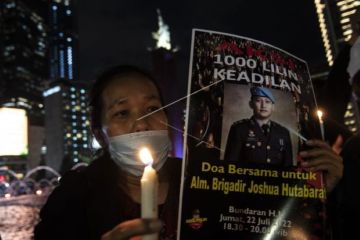 Aksi Seribu Lilin Untuk Brigadir Yosua Hutabarat atau Brigadir J