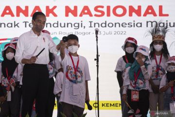 Presiden Jokowi hadiri peringatan Hari Anak Nasional