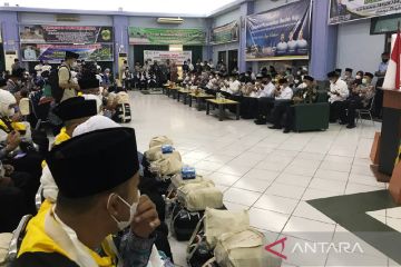 PPIH: Penyambutan jamaah haji Derbarkasi Batam di Asrama Haji