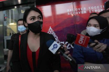 Presenter televisi Brigita P Manohara diperiksa penyidik KPK