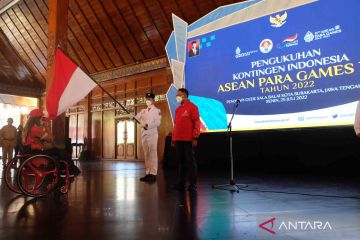 Pengukuhan Kontingen Indonesia untuk ASEAN Para Games XI 2022