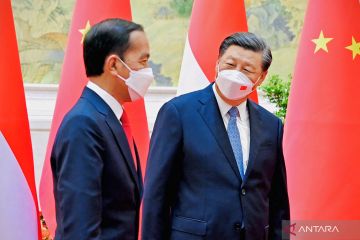 Presiden Jokowi bertemu Presiden China Xi Jinping
