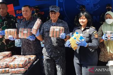 BNN musnahkan 78,4 kg sabu dan 62 kg ganja