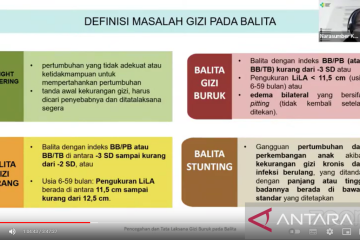 Banyak petugas kesehatan tidak pahami gejala awal masalah gizi balita