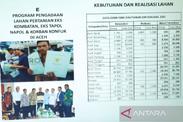 BRA sebut 8.032 hektare lahan untuk korban konflik Aceh terealisasi