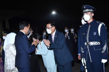Presiden Jokowi kembali ke Tanah Air usai kunjungan tiga negara