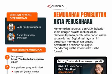 Kemudahan pembuatan akta perusahaan