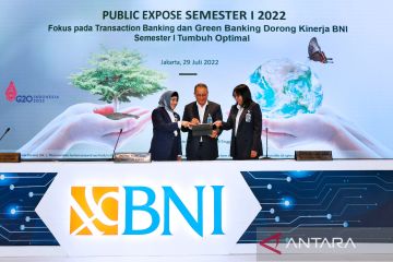 BNI cetak laba bersih Rp8,8 triliun di semester I-2022