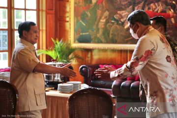 Prabowo dan Doni Monardo tukar pikiran soal kesejahteraan purnawirawan