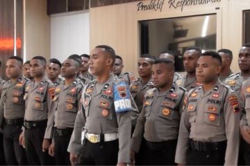 31 bintara polri asal Papua akhiri tugas magang di Polda Jateng