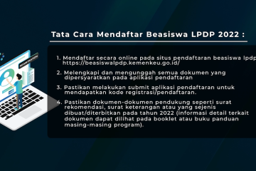 Beasiswa LPDP tahap 2 dibuka hingga 5 Agustus 2022