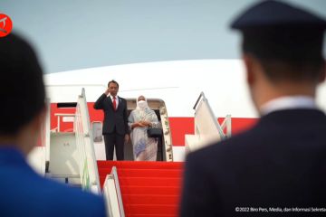 Bersama sejumlah menteri, Presiden Jokowi bertolak ke China