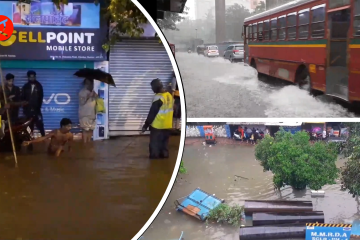 Hujan deras picu banjir di Mumbai, India