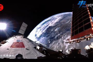 Pemandangan memukau Bumi dari stasiun luar angkasa China