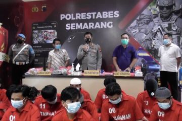 Polisi Semarang ringkus 15 tersangka narkoba