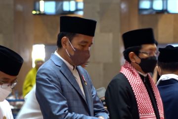 Presiden dan Ibu Negara laksanakan shalat Idul Adha di Istiqlal