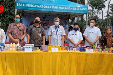 BBPOM Serang amankan ratusan produk makanan dan kosmetik ilegal