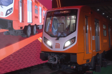 Kereta metro berban karet pertama di China diekspor ke Meksiko