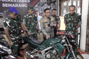 Tim gabungan amankan motor pelaku penembakan istri TNI di Semarang