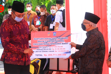 Wapres serahkan simbolis 5 jenis program bantuan sosial di NTB