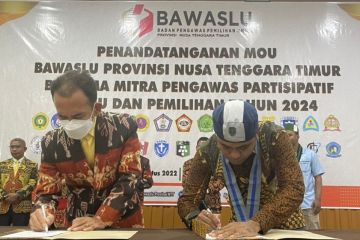 Bawaslu NTT gandeng 32 mitra pengawas partisipatif awasi Pemilu 2024