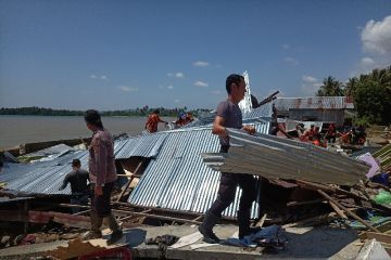 Banjir bandang di Torue menyebabkan setidaknya 63 rumah rusak