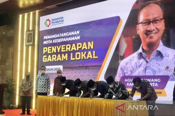 Menperin apresiasi 15 industri serap 1,05 juta ton garam lokal