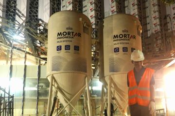 MKI pasok ribuan ton mortar untuk pembangunan Gedung BUMN Center