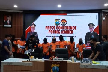 Polres Jember tangkap 15 pelaku pembakaran rumah di Desa Mulyorejo