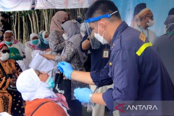 Jamaah haji asal Belitung tiba di Tanah Air