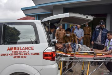 Korban kecelakaan mobil masuk jurang di Ciamis