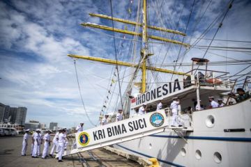 KRI Bima Suci Menuju Tual, Maluku