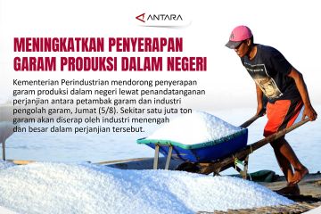 Meningkatkan penyerapan garam produksi dalam negeri