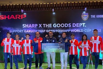 Sharp Indonesia donasikan Rp208 juta dukung Garuda INAF di Piala Dunia