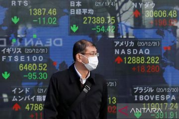 Saham Asia menuju keuntungan kuartalan karena ketakutan bank mereda