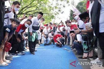 Festival olahraga tradisional meriahkan puncak Harjad Kalsel