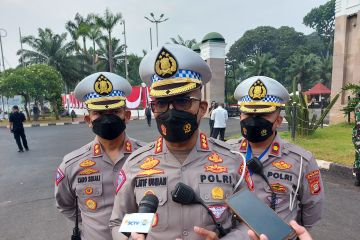Polisi rekayasa lalin di Istana Presiden untuk upacara HUT Kemerdekaan
