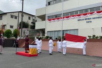 KBRI Tokyo laksanakan upacara HUT ke-77 RI di Sekolah Indonesia