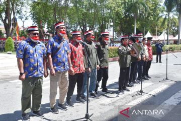 19 eks napiter di Sulteng ikrar setia NKRI di HUT RI ke-77