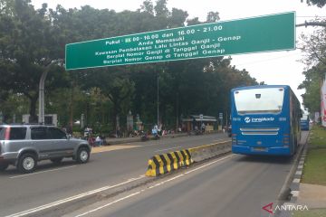 Polisi kembali buka jalur bus TransJakarta arah Monas