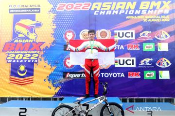Pembalap Indonesia Raiden Raga jadi kampiun Asian BMX 2022