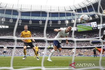 Gol tunggal Harry Kane antar kemenangan Tottenham Hotspur atas Wolverhampton Wanderers