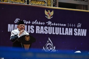 Wapres ajak Majelis Rasulullah SAW jihad ekonomi