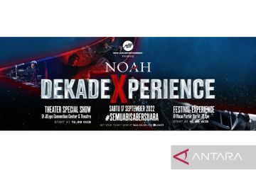 NOAH rayakan 1 dekade bermusik di konser "DEKADE EXPERIENCE"