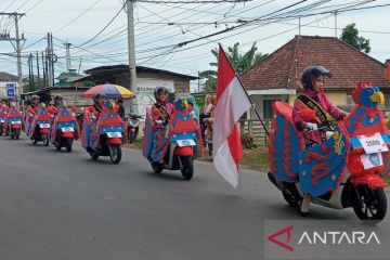 Karnaval Kendaraan Hias Pangkalpinang HUT RI Ke-77