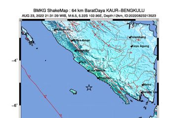 Gempa guncang Bengkulu dini hari, getaran nyata di dalam rumah