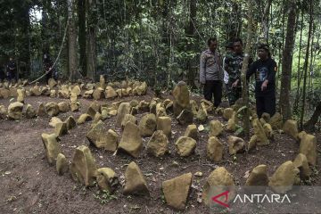 Penemuan batu melingkar peninggalan leluhur Sunda