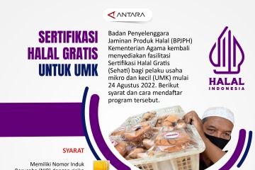 Sertifikasi halal gratis untuk UMK